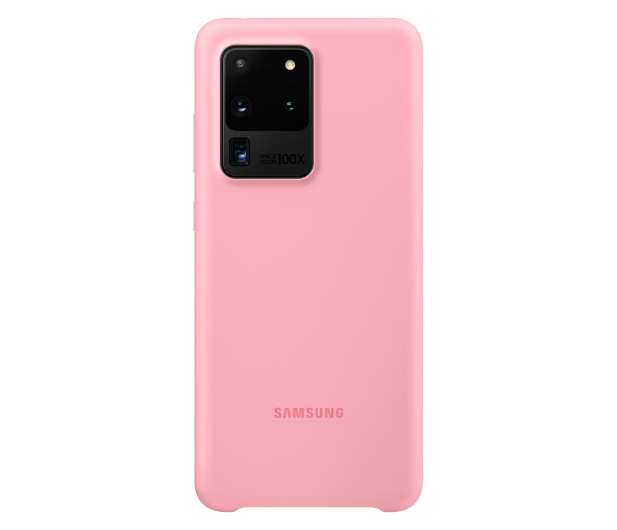 Samsung Silicone Cover do Galaxy S20 Ultra Pink - 544187 - zdjęcie